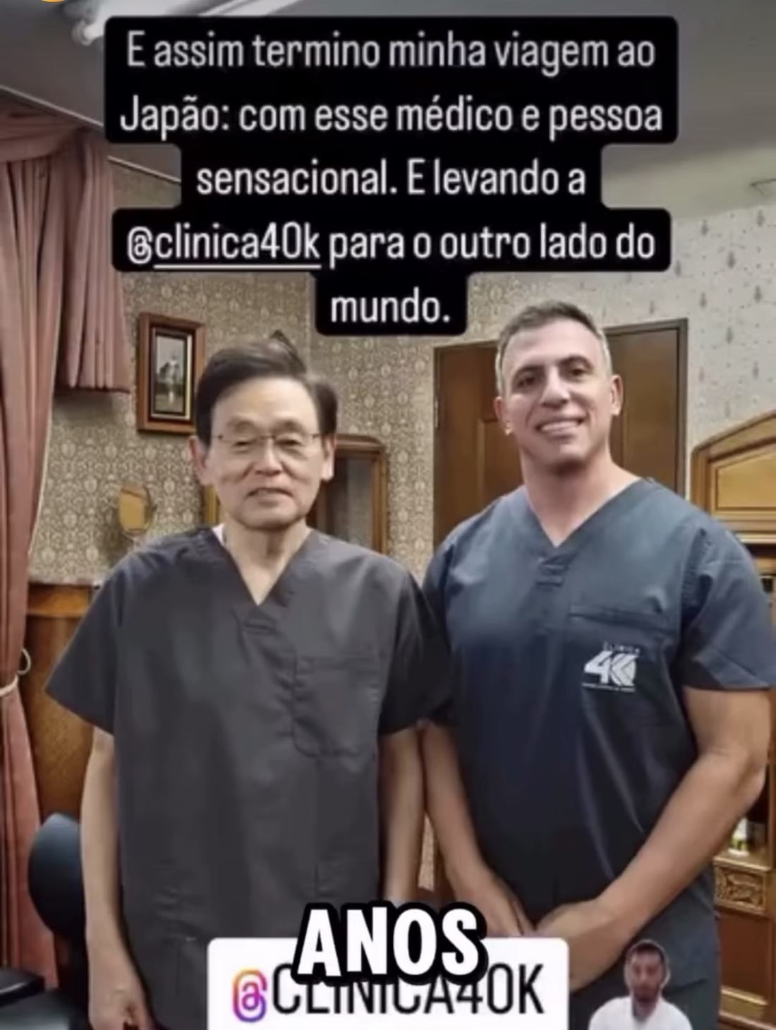 Dr. Leandro Ribeiro Mauro em treinamento internacional no Japão